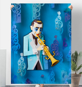 Artisanal Elegance Sherpa Blanket in cozy living room setting.