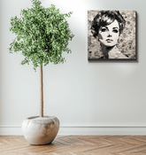 Melodic Masterpiece Wrapped Canvas Harmonic Elegance - Beyond T-shirts