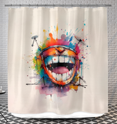 Organist's Optimistic Oceans Shower Curtain