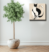 Elegant Whisker Reflection Canvas - Beyond T-shirts