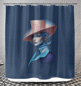 Boho Chic Shower Curtain with vibrant colors and intricate patterns