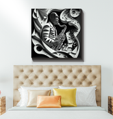 Music speaks without words Wrapped Canvas