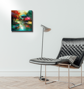 Sunset Serenity Landscape Wrapped Canvas