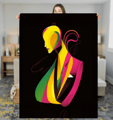 Golden Glamour Accents Sherpa Blanket - Beyond T-shirts