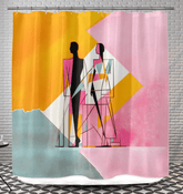 Glamour Graffiti Shower Curtain - Beyond T-shirts