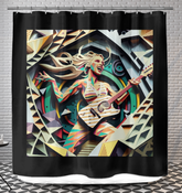 Guitar Groove Music Shower Curtain