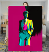 Bold Stripes and Patterns Sherpa Blanket - Beyond T-shirts