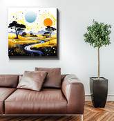 Tranquil Tropics Beach Landscape Canvas