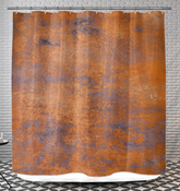 Coastal Treasures Rustic Shower Curtain