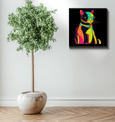 Elegant Feline Canvas Art - Beyond T-shirts