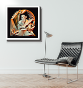 Soul Train Groove wrapped canvas on wall