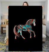 Equestrian Elegance Warm Blanket