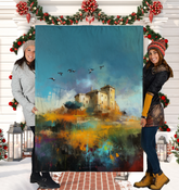 Coastal Retreat Sherpa Blanket