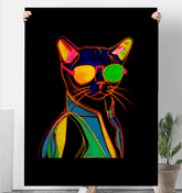 Curious Cat Haven Sherpa Blanket - Beyond T-shirts