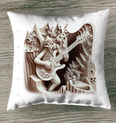 Rock 'n' Roll Rest Outdoor Pillow