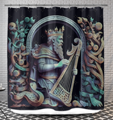 Arena Anthem waterproof shower curtain in stylish design