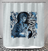 Pop Pitch Shower Curtain