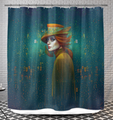 Timeless Elegance Shower Curtain - Luxurious bathroom décor.