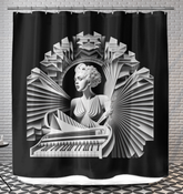 Folk Revival Shower Curtain