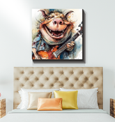 Zealous Zoologist's Zany Zoo Wrapped Canvas