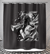 Rock Rhythms Shower Curtain