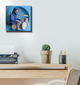 Art Deco Elegance Wrapped Canvas showcasing intricate vintage design