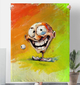 Vibrant Ventriloquist's Voiceful Velvet Sherpa Blanket