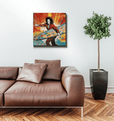 Surfing Horizon Canvas Print - Beyond T-shirts