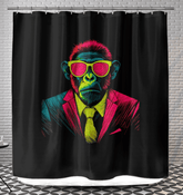 Playful Monkey Mischief Shower Curtain - Beyond T-shirts