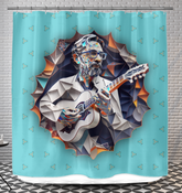 Bass Beats Shower Curtain