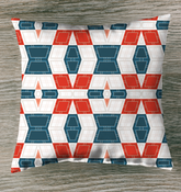 Vibrant Diamond Meadow Outdoor Pillow