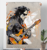 Subtle Harmony Sherpa Blanket - Cozy and Minimalist Design.