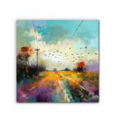Fields of Lavender Wrapped Canvas
