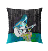 Petal Parade Outdoor Pillow - Floral Garden Decor