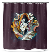Lyrical Lines Shower Curtain