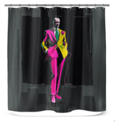 Chic Couture Canvas Shower Curtain - Beyond T-shirts