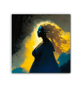 SurArt 66 Wrapped Canvas adorning a contemporary living room, adding a dash of artistic elegance.