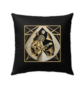 Musical Mandala Magic Outdoor Pillow
