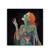 Close-up of vibrant flowers on Garden Serenade Canvas