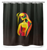 Runway Glamour in Black and White Curtain - Beyond T-shirts