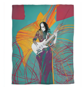 Twin-size duvet cover featuring Lily of the Valley design on elegant white background.