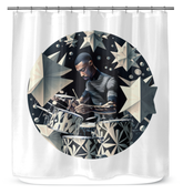 Rhythmic Reverie Shower Curtain
