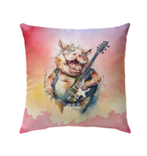 Optimistic Officer's Orderly Oasis Outdoor Pillow