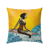 Wave Serenity Patio Pillow - Beyond T-shirts