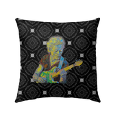 Elegant Rose Garden Retreat Outdoor Pillow on outdoor furniture