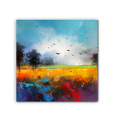 Sunrise at the Lake Wrapped Canvas