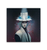 Serenity's Embrace Wrapped Canvas - Minimalist Abstract Art