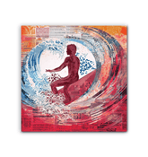 Surfing Spirit Canvas Print - Beyond T-shirts