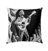 Rhythmic Waves Outdoor Pillow