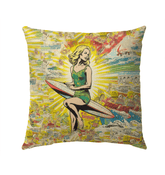 Surfing 1 25 Outdoor Pillow - Beyond T-shirts